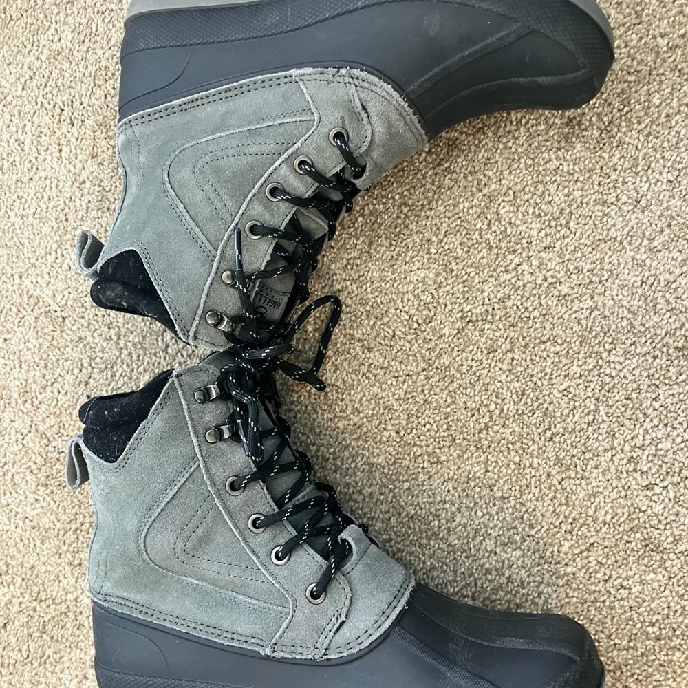 Magellan Leather Lace Up Leather Rubber Duck Boots Mens‎ Size 7D Snow Outdoors